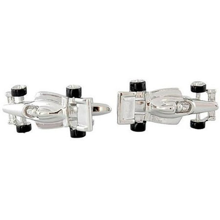 Cuff Daddy Race Car Rhodium Plated Cuff Links