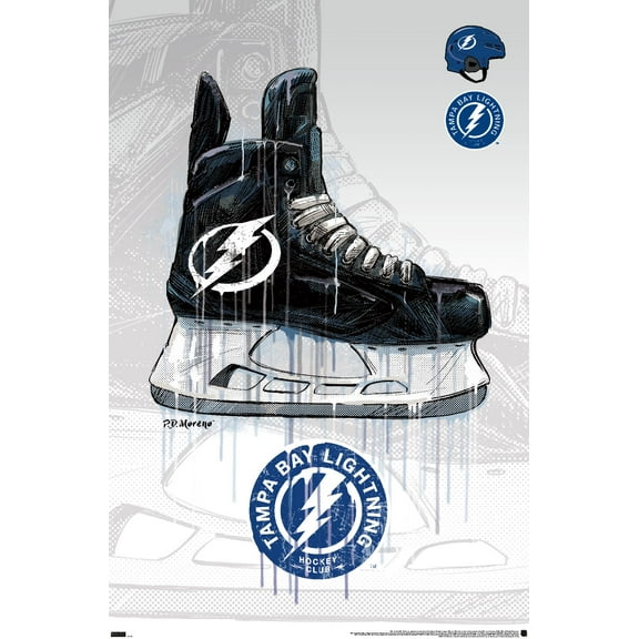 NHL Tampa Bay Lightning - Drip Skate 21 Wall Poster, 22.375" x 34"