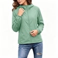 thumbnail image 7 of Gytharion Plus Size UV Protection Jackets for Women Summer Lightweight Breathable Hooded Zipper Sun Protection Jackets Solid Color Casual Outdoor UPF 50+ Jackets, 7 of 7