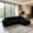 Black, variant on AUU 113.39'' Corduroy L-Shape Convertible Compression Sofa Bed with Corner Chaise – No-Assembly Required, High-Density Sponge Couch for Living Room, Apartment, or Guest Room
