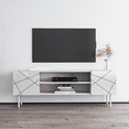 thumbnail image 4 of London EF TV Stand for TVs up to 70", Modern High Gloss 63" Entertainment Center, TV Media Console with Storage Cabinets, 4 of 7