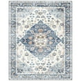 thumbnail image 4 of Nefoso 8ft x 10ft Vintage Area Rugs, Washable Area Rugs for Living Room Bedroom Kitchen Home Decor, Non-Slip Carpet, Blue & Beige, 4 of 5