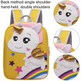 thumbnail image 3 of Mochila escolar de unicornio para niñas, para llevar a la escuela o de viaje, 3 of 4