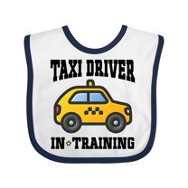 Inktastic Taxi Driver in Training Boys or Girls Baby Bib