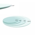 30" Inch Round Tempered Glass Table Top Clear Glass 1/4" Inch Thick