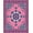 Pink, Pattern 1, variant on ODIKA 4'x6' Machine Washable Non-Slip Area Rug, Abstract Floral Swirl Artistic Faded Timeless Treasure High Traffic Rug, Pink, 662801