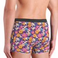 thumbnail image 4 of Men's Boxer Briefs, Skull daisy flower Soft Comfy Mens Underwear Boxer Briefs Breathable With Widen Waist, 4 of 7