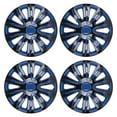 thumbnail image 6 of Winjet 14"Wheel Hubcap ABS Black And Blue Lacquer Universal for Ironwheels,4 Pack, 6 of 13