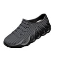 thumbnail image 3 of Crunowin Women's Comfort Rain Shoes, Waterproof Non-Slip Stylish Wide Size Soft Sole Low-Cut Outdoor Shoes Black 6, 3 of 7