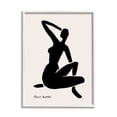 thumbnail image 4 of Stupell Industries Historic Matisse Woman Sitting Minimal Silhouette Framed Wall Art, 16 x 20, Design by Ros Ruseva, 4 of 5