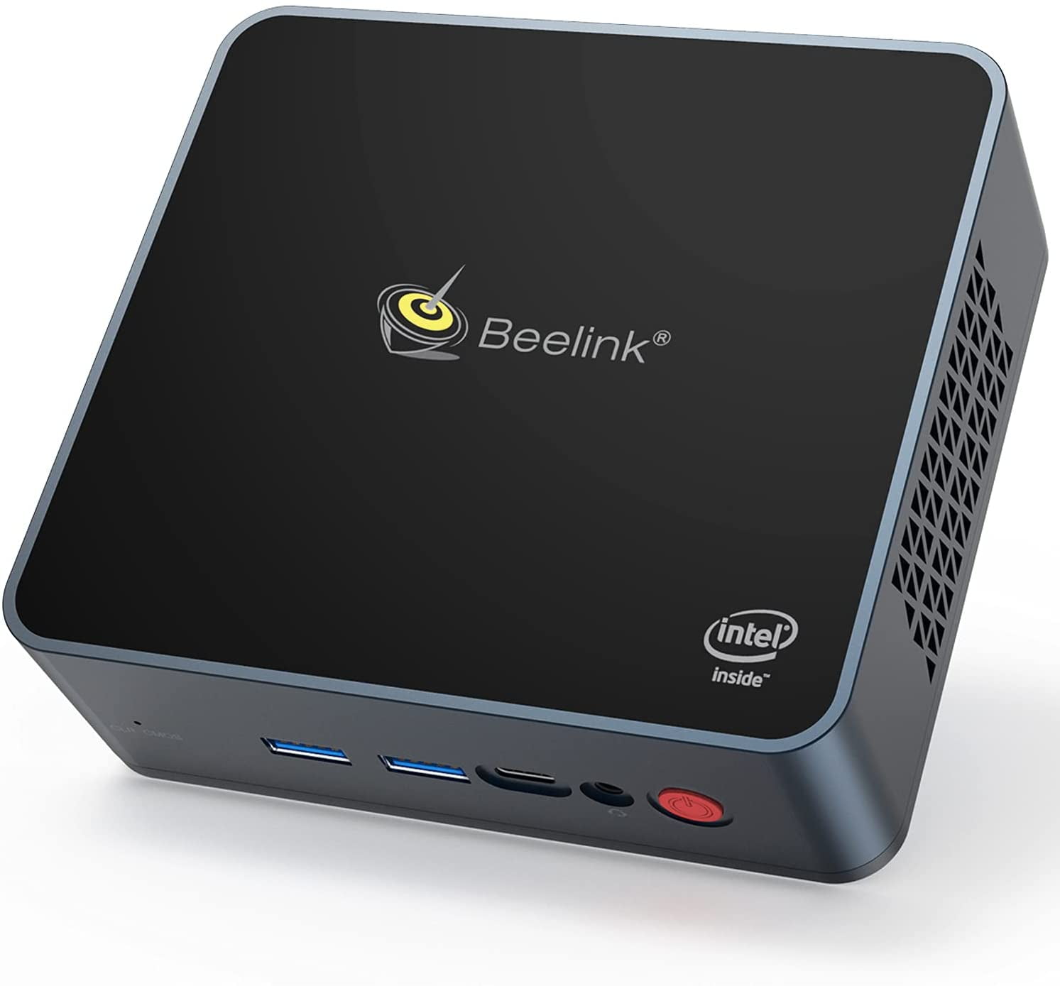 Mini PC Beelink GK55 Intel Gemini Lake Processor J4125 up to 2.7GHz Windows 10 Pro,8G LPDDR4/256G SSD High Performance Business Mini Computer,4K UHD,2.4G/5G Dual WiFi,BT4.0,Dual HDMI Ports,Dual Gigabit Ethernet
