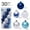 Blue-BU-clearacne, variant on OEFNTAC 30PC Christmas Baubles Christmas Decorations Christmas Tree Decor for Party,Restaurant and Office Buildings Christmas Gifts Hanging Ornament Decoracion De Navidad