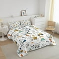 thumbnail image 2 of Construction Bedding Set Full Size Equipment Trucks Comforter Set for Kids Boys, 2 of 7