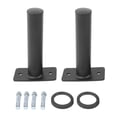 thumbnail image 2 of Steel Barbell Holder, Clever Design Weight Plate Rack Space Saving Load Bearing 500 Pounds Compatible Stable  For Gym Fitness Enthusiast, 2 of 8