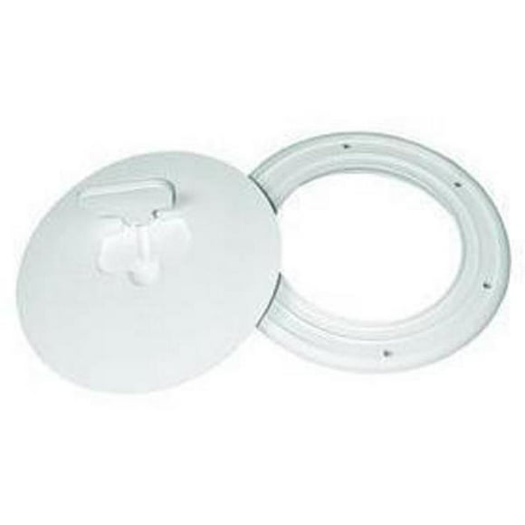 6 in. Cam-out Deck Plate, Polar White