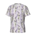 thumbnail image 3 of Rocae Lavender Flowers for Men's Moisture-Wicking Crew Tee - T-Shirt for Sports, Outdoor Activities, and Casual Wear3X-Large, 3 of 9