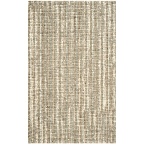 SAFAVIEH Natural Fiber Levi Braided Area Rug, Sage/Natural, 5' x 8'
