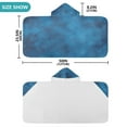 thumbnail image 3 of Toddler Hooded Beach Towel 24x50 Kids Bath Towels Soft Quick Dry for Swim Pool Boys Girls Blue Dreamy Fluffy Clouds, 3 of 7