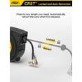 thumbnail image 7 of CRST Extension Cord Reel , 55feet Retractable Extension Cord with Reset Push Button, Lighted Triple Outlet, Adjustable Stopper, and Mounting Kit, 7 of 7