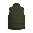 thumbnail image 5 of DISKEBUISS Women's Sherpa Lined Puffer Vest Stand Collar Full Zip Quilted Gilet with Pockets for Fall Winter, 5 of 8
