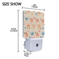 thumbnail image 4 of Roses and Heart Night Light 2 Pack LED Nightlight Plug into Wall Dusk to Dawn Sensor Soft White, 4 of 7
