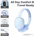 thumbnail image 5 of ARCTICICE Over Ear bluetooth Headphones Support Card Insertion Wired and Wireless, 10H Playtime HiFi Gaming Headset for PC Mobile Phone, Blue, 5 of 6