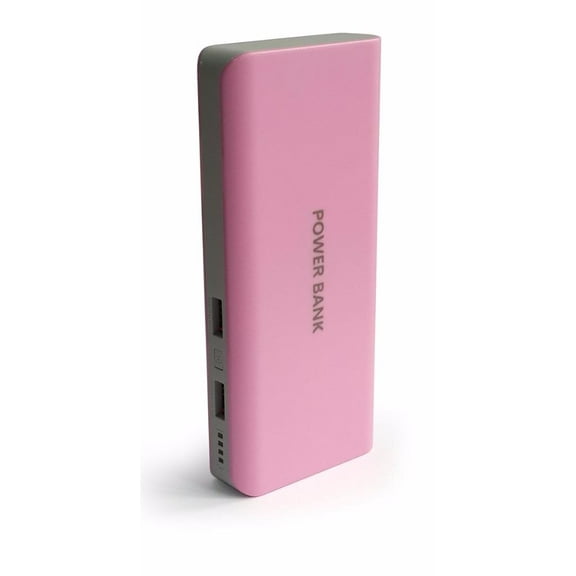 14000 mAh Portable USB Power Bank Compatible for Xiaomi Black Shark 2 Pro, Mi A3, Mi CC9, Mi CC9e ( USB Charging Cables are Included) - Pink