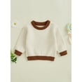 thumbnail image 4 of Baby Toddler Boys Girl Knit Sweaters 3 6 9 12 18 24 Months 2T 3T 4T 5T Long Sleeve Round Neck Bunny Embroidery Pullover Toddler Winter Tops, 4 of 9