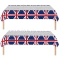 thumbnail image 1 of Union Jack Tableware Union Jack Tablecloth/Paper Plates/ Napkins / Cups / Spoons / Fork / Triangle Flags Banner Dinnerware Queens Platinum Jubilee 2022 Decorations Party Supplies, 1 of 7