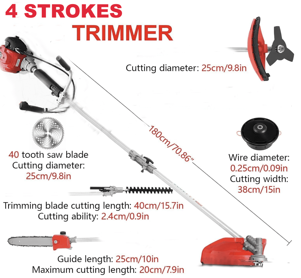 GX50 hedge trimmer weed wacker string strimmer gardening saw 4 strokes yard