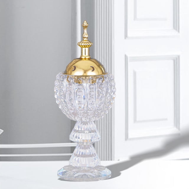 Oud Burner Cone Luincense Burner Holder para Decoración Del Hogar de Carbón para Yoga, Spa Aromaterapia C BLESIY Quemador de incienso de cristal