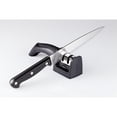thumbnail image 2 of CatCora Dual-Action Knife Sharpener, Professional Sharpening and Touching Up For Straight-Blade Knives, Ergonomic Handle, Non-Slip Base, 2 of 5