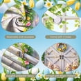 thumbnail image 4 of Bunny Design Easter Banner Colorful Eggs Spring Display Floral Pattern Flower Wreath Bunny Backdrop for Easter Celebration Spring Party Garden Decoration, 4 of 9