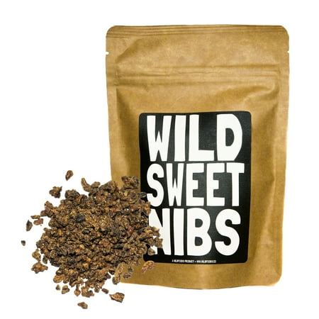 Fair Trade Sweet - Wild Sweet Nibs, Sweetened Organic Fair Trade Cacao Nibs - 8oz by Wild Foods