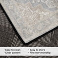 thumbnail image 6 of 5x7 Washable Area Rug Non-Slip Low Profile Vintage Distressed Oriental Rug for Living Room, Bedroom, Dining Room, Office, 6 of 13