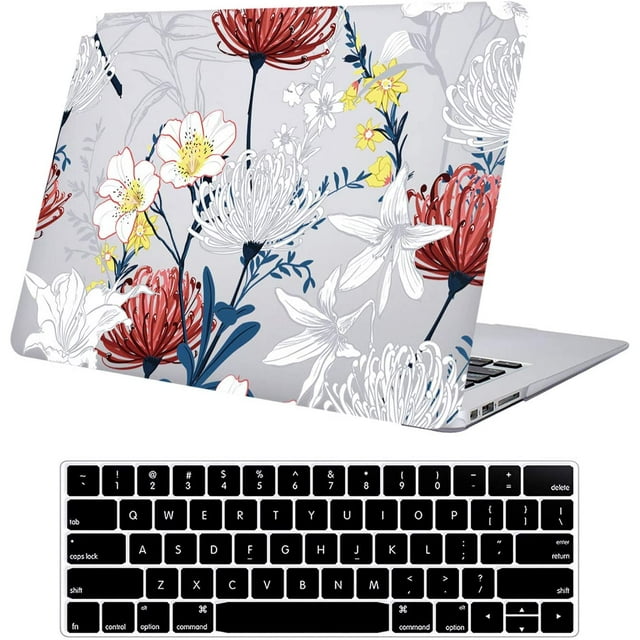 Compatible avec MacBook Pro 13 Pouces Étui 2015 2014 2013 Fin 2012 Ancienne Version (Modèles : A1502 & A1425) avec Écran Retina, Coque Rigide en Plastique Protectrice & Protection de Clavier, Lys