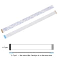 thumbnail image 3 of Unique Bargains FFC Cable 0.5mm Pitch 30 Pin 250mm Flat Ribbon Cable for LCD Screen (New) 2 Pack, 3 of 6