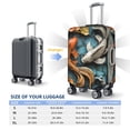 thumbnail image 3 of Cauagu Colorful Koi Fish Art Print Travel Luggage Cover,Travel Dust-proof Suitcase Cover Softside Suitcase Protector for 18-32inch,Not Included Suitcase, 3 of 8