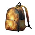 thumbnail image 2 of Colorful Starry Sky and Universe Backpack for School, Cute School Bag with Adjustable Shoulder Straps and Padded Back, 13.8"x11.4"x6", 2 of 5