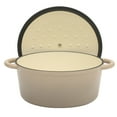 thumbnail image 6 of Gibson Home 5 Qt Enameled Cast Iron Dutch Oven Pot with Lid – Round, Oven Safe to 500°F, Ideal for Bread Baking & Stews - Gradient Taupe, 6 of 14