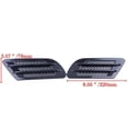 thumbnail image 4 of 2 Universal Car Airflow Fender Side Vent Decorative Stickers Carbon Fiber Color -, 4 of 4
