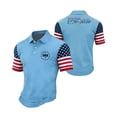 thumbnail image 2 of Men's 250th Anniversary Usa Shirt Retro Vintage Short Sleeve 250th Years Celebration Golf Polo Shirts Business Casual Summer Tshirts, 2 of 4