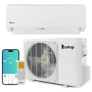 Ktaxon 9000 BTU Wifi Enabled Mini Split Air Conditioner & Heater with Inverter, 20 SEER2 Energy Saving 115V Ductless Split AC Unit with Pre-Charged Condenser, Heat Pump & Installation Kit