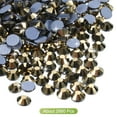 thumbnail image 3 of Uxcell 2880 Pcs Hotfix Rhinestones Flatback Crystal Glass Gems SS6 2mm Bright Gold, 3 of 5