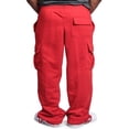 thumbnail image 4 of Men‘s Casual Gym Cargo Combat Straight Loose Jogger Sweat Track Pants, 4 of 4