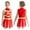 Red, variant on TiaoBug Girls Cheer Leader Uniform Schoolgirl Dance Dress Stage Performance Cheerleading Outfit Purple 10