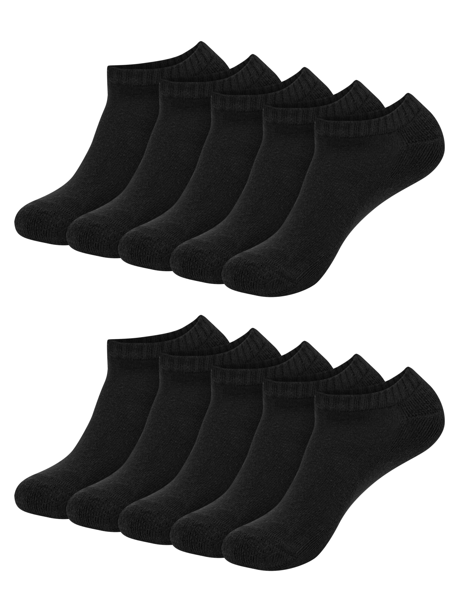Hanes Womens CottonSoft No Show Socks, 10-Pack, Size 4-10