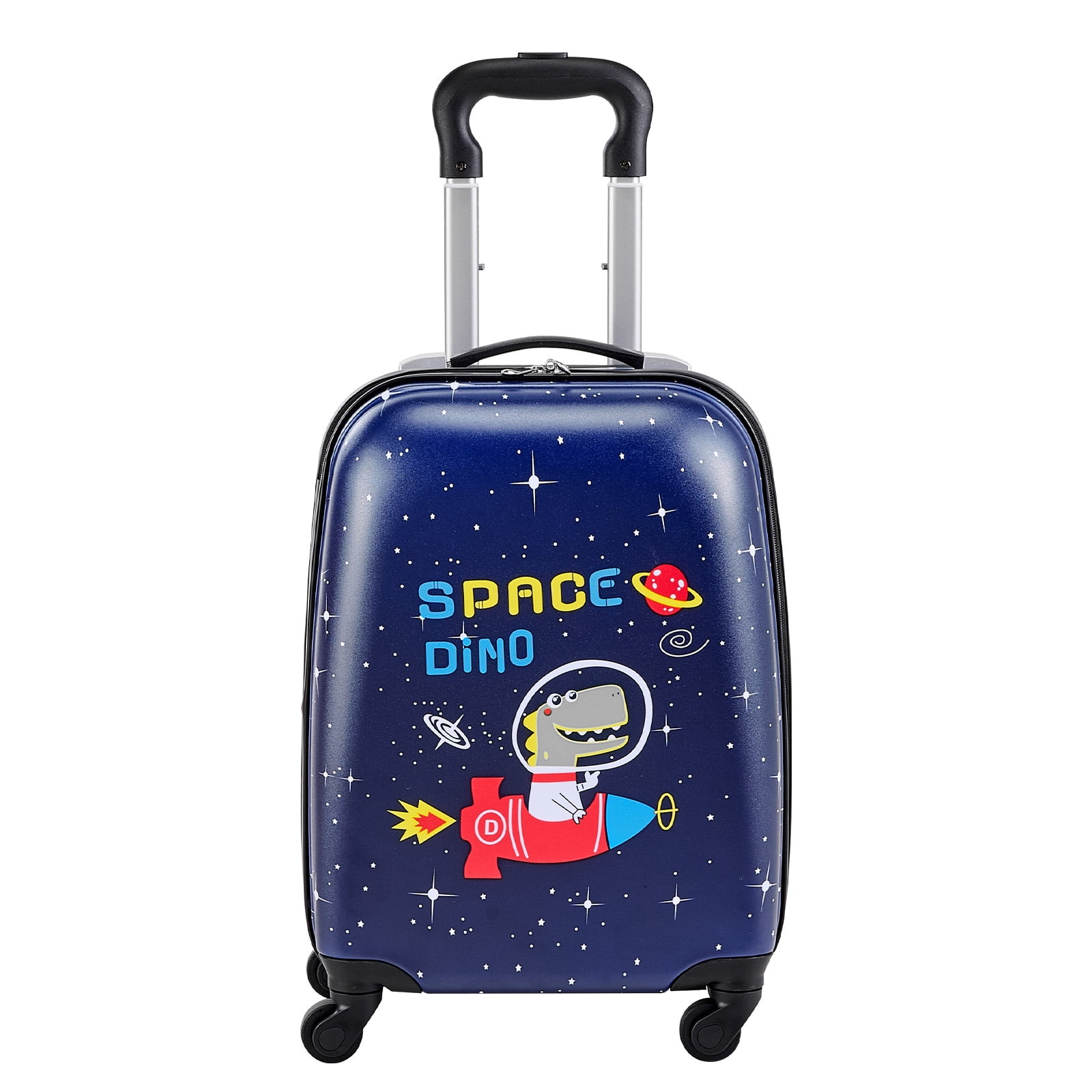 VEVOR Kids Luggage Set, 2 Piece, 18 Inch Hardside Rolling Wheels Suitcase with Hard-Shell Backpack, Dinosaur Kids Carry on Luggage Set, Holiday Birthday Gift for Girls & Boys, Airline Approved