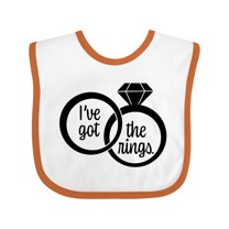 Inktastic I've Got the Rings- Ring Bearer Boys or Girls Baby Bib