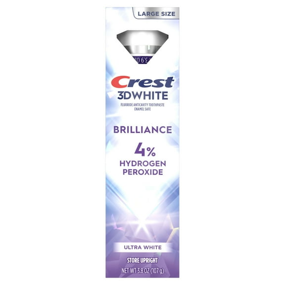 3D White Brilliance Pro Ultra White Teeth Whitening Toothpaste, 3.8 oz